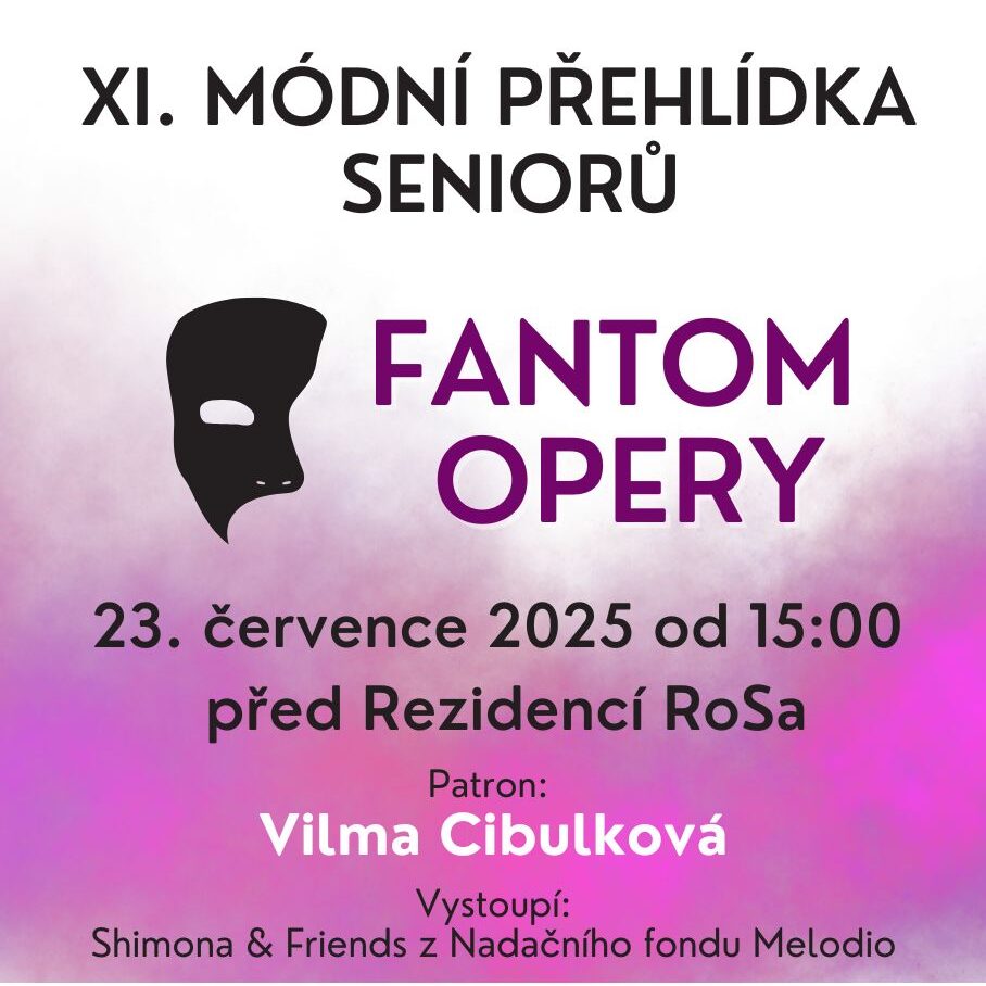 Melodio pro seniory - Módní přehlídka v RoSa, domě seniorů, Praha 8